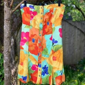 Strapless Rainbow Romper